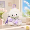 Chaveiro de Tulipa de Pelúcia Ovelhinha para Mulheres Figura de Desenho Animado Fofa Boneca Pingente de Bolsa Ano da Ovelha Pequeno Presente