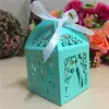 Caja de Dulces Hueca con Patrón para Pareja de Bodas, Caja Pequeña Blanca de Vestido de Novia, Personalizable con Fecha y Nombre