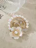 Elegante Broche de Flor Estéreo con Diamantes Estilo Perla, Accesorios de Ropa Pequeña Fragancia de Alta Gama, Ropa de Corsage de Moda