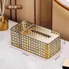 Caja de Pañuelos de Lujo Ligero y de Gama Alta, Caja de Pañuelos Creativa para Escritorio de Sala de Estar con Almacenamiento y Caja de Pañuelos Multifuncional con Resorte
