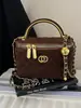 Bolsa Pequena de Corrente para Mulheres 2025 Inverno Nova Moda Simples e Elegante Bolsa Transversal Matelassê Texturizada Bolsa de Ombro Bolsa Quadrada Pequena