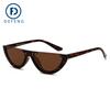 Dejiao 28017 óculos de sol retrô meia armação moda feminina masculina óculos punk em estoque atacado
