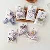 Nova Presilha de Cabelo Roxo Doce Sonho com Laço Coração de Menina Coreana All-match Acessórios de Cabelo para Franja Jovem