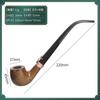 Cachimbo de Resina Personalizável a Laser com Enfeite de Anel de Luz de Lagarto, Cachimbo Longo, Cachimbo de Fumar Vintage, Cachimbo Criativo Tradicional
