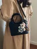 Bolsa de Mão Retrô de Nicho, Bolsa de Ombro Cruzada Simples e Casual Tipo Saco, Nova Moda Outono 2025 Bolsa de Ombro Fosca para Mulheres