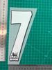 97-07 Colección Blanca Premier League Ropa Infantil Una Camiseta Número Estampado de Letras Número Transferencia de Calor Mapa Camiseta