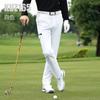 Ropa de golf PGM, camiseta de manga larga para hombre, textura gofre, ropa superior cálida de otoño e invierno, polo