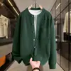 Artículo Caliente de Transmisión en Vivo Marca de Moda Simple Moda Casual Cárdigan Tejido Suéter Fábrica Ropa de Hilo para Hombre Camisa de Hilo