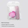 Kit de Ferramentas de Manicure Personalizado, Tira Polidora de Unhas, Kit de Ferramentas de Manicure, Lixa de Unha, Bastão de Cristal, Lixa Esponja em Formato de Coração, Conjunto de 3 Peças