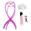Mengyao Juego de 5 Piezas para Cuidado de Pelucas Cera para el Cabello Soporte para Pelucas de Cosplay Soporte Peine de Acero Herramientas de Estilismo para Cabello Falso Venta al por Mayor