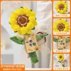 Girasol tejido a mano, regalo para chicas de 18 años, perfecto para la preparatoria y los exámenes de ingreso a la universidad, creando un sentido de ceremonia y brindando inspiración.