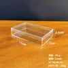 Caja Transparente de Plástico Acrílico Cuadrada al por Mayor de 5 cm con Tapa y Base Caja de Dulces Caja de Empaque para Exhibición de Figuras Cubo de Rubik