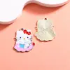 Accesorios Colgantes de Gato Colgante de Gatito Dibujos Animados Aleación con Goteo de Aceite Accesorios Pulsera DIY Ropa Collar Bolsa