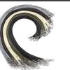 2.0/1.5mm Fabricante de Cordão de Cera Coreano Atacado Preto Colar de Fio de Cera Coreano Joias com Pingente de Corda com Corrente
