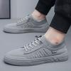 Zapatos de verano para hombre, nuevos zapatos de lona transpirables de estilo coreano, zapatillas deportivas casuales de malla voladora que combinan con todo.