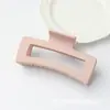Pinza para el Cabello de Silicona con Acabado de Alta Gama, Pinza para el Cabello Tiburón Cuadrada de Color Sólido para la Parte Trasera de la Cabeza, Accesorio Simple de Goma Antideslizante para Media Coleta