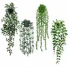 Set de 4 plantas verdes artificiales de maceta más vendido transfronterizo decoraciones para el hogar plantas artificiales eucalipto set mandala