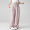 Pantalones de maternidad con frescura de seda helada, estilo fino para primavera y verano, adecuados para usar al aire libre, pantalones largos de pierna ancha Yamamoto con protección solar de verano, ropa de verano