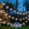 Luces Solares Impermeables para Exteriores Cadena de Luces LED Estrella Corazón Burbujas Patio Tienda Atmósfera de Festival Luces Decorativas Camping