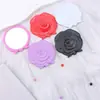 Espejo de Maquillaje de Mano con Forma de Rosa Creativa, Espejo de Tocador Portátil con Superficie de Espejo de Alta Definición con Cuentas DIY, Al por Mayor en Stock