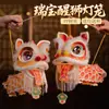 Zhuangyuan Ao Yu Lanterna Artesanal DIY Lanterna Flor de Dragão Pacote de Material Infantil Lanterna Peixe Dourado de Mão