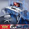 Mesa de Computador Mesa de Desktop Casa Textura de Fibra de Carbono Mesa de Jogo E-Sports Simples Mesa de Trabalho Estudo