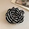 Goma para el pelo extra grande de gasa de burbujas con pedrería, Diadema de alta gama estilo francés, Accesorio para el pelo moderno y elegante para mujer