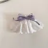 Pinza para el pelo con forma de falda y lazo de cinta morada estilo coreano, dulce y elegante, pinza de resorte para sujetar a media altura en la parte trasera de la cabeza, pinza superior, pinza para coleta