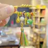 Regalo del Templo Cultural y Creativo del Año Nuevo del Caballo: Pin de Lista Dorada, Pluma Wenchang, Colgante Adorno Calmante para Bebé