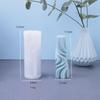 Molde de silicona cilíndrico tridimensional de nudo DIY epoxi cristal vela de aromaterapia columna acanalada geométrica adornos de yeso
