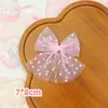 Accesorios para el cabello de niños con lazo de doble capa de malla con lentejuelas de puntos estilo coreano, dulce, fresco, lazo DIY