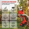 Tesoura de poda elétrica recarregável, tesoura de poda para árvores frutíferas íon-lítio, tesoura de galhos sem fio para jardim, ferramenta elétrica de poda de galhos grossos para pomar