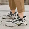 Zapatos Deportivos Casuales de Moda con Bloques de Color para Jóvenes Versátiles de Suela Gruesa que Aumentan la Altura para Hombre Zapatos de Malla Transpirables Zapatos Ligeros para Correr