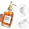 Dispensador de café, jarabe, loción y jabón de Amazon, de 500 ml y 16,9 oz, color blanco cristal.