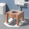 Poço de agachamento de vaso sanitário dobrável alterado para cadeira de vaso sanitário Artefato de vaso sanitário de cócoras domésticas Rack de assento simples Mulheres grávidas Banco de banheiro para idosos