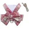 Mascota JK falda a cuadros correa de pecho correa perro perro gato chaleco ropa Teddy cubo de pelo suministros fabricante