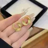 Nuevos Pendientes de Resorte Plegados de Nicho Estilo Ins Personalidad Pendientes Retorcidos Versátiles Estilo Frío Pendientes de Metal