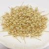 Aretes de Plata Chapada en Oro de 14 Quilates que Conservan el Color, Accesorios para Pendientes Hechos a Mano DIY, Aretes con Colgante de Perla Redonda