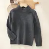 Suéter pullover grueso 100% lana para niños y niñas, camiseta base tejida para niños mayores y pequeños, suéter cálido