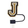 Accesorios pajita letra inglesa dorada 10mm decoraciones pajita removibles hebilla pajita Amazon superventas