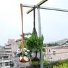 Decoración del Hogar Jardinería Plantas Colgantes Aéreas con Eslinga para Maceta Soporte para Maceta Colgante Cubierta de Cuero para Maceta Colgante