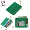 Porta-cartões pequeno ultra-fino curto com zíper e padrão xadrez europeu e americano transfronteiriço, mini porta-cartões feminino de dupla face, atacado