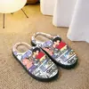 Suministro especial para comercio exterior, pantuflas de algodón, unisex, estampado de dibujos animados lindos, pantuflas para el hogar, POD transfronterizo JIT dropshipping