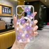 Comercio Exterior Estilo Elegante Flor Gradiente Funda Magnética para Teléfono Iphone15Plus Anti-Caída Carcasa Transparente Apple 13 Carcasa Dura
