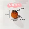 Adorno tallado a mano en sándalo Ruyi Persimmon para Coche, Mesa de Té, Decoración de Sala de Estar, Decoración de Regalo