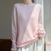 2026 Otoño/Invierno Nueva Prenda de Alto Gama de Seda y Cachemira Tejido de Punto de Manga Larga con Cuello Medio Enrollado Camiseta Base
