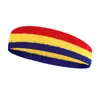 Faixa de Cabeça Colorida Absorvente de Suor para Homens e Mulheres, Faixa de Cabeça Esportiva para Corrida e Fitness, Faixa de Cabelo Colorida, Faixa de Cabeça que Absorve o Suor, Atacado