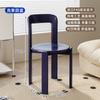 Silla de comedor rey, silla de madera maciza, silla de escritorio antigua de estilo medio, silla de té, mesa de comedor, mesa de isla, silla con respaldo, taburete de tocador de diseño rojo