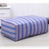 Nylon Duffel Bag portátil doméstico colcha saco de armazenamento azul e branco listrado saco de pele de cobra grande saco de movimento engrossado