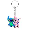Llavero de Stitch Azul Colgante para Coche Accesorios Llavero de Mochila Escolar DIY Dibujo Animado Colgante Pequeño Colgante Venta al por Mayor